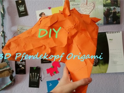DIY Pferdekopf 3D Origami