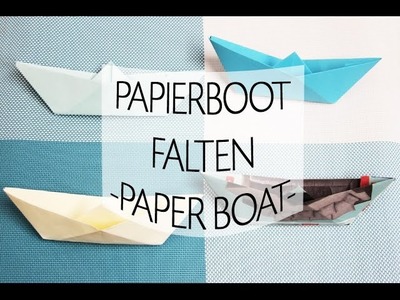 Papierboot falten - DIY-Papierschiff in nur 3 Minuten - Talu.de