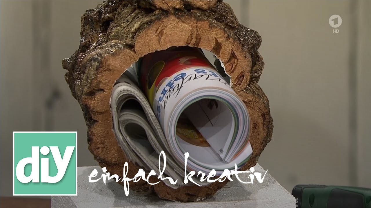 Rustikaler Zeitschriftenhalter aus Kork | DIY einfach kreativ