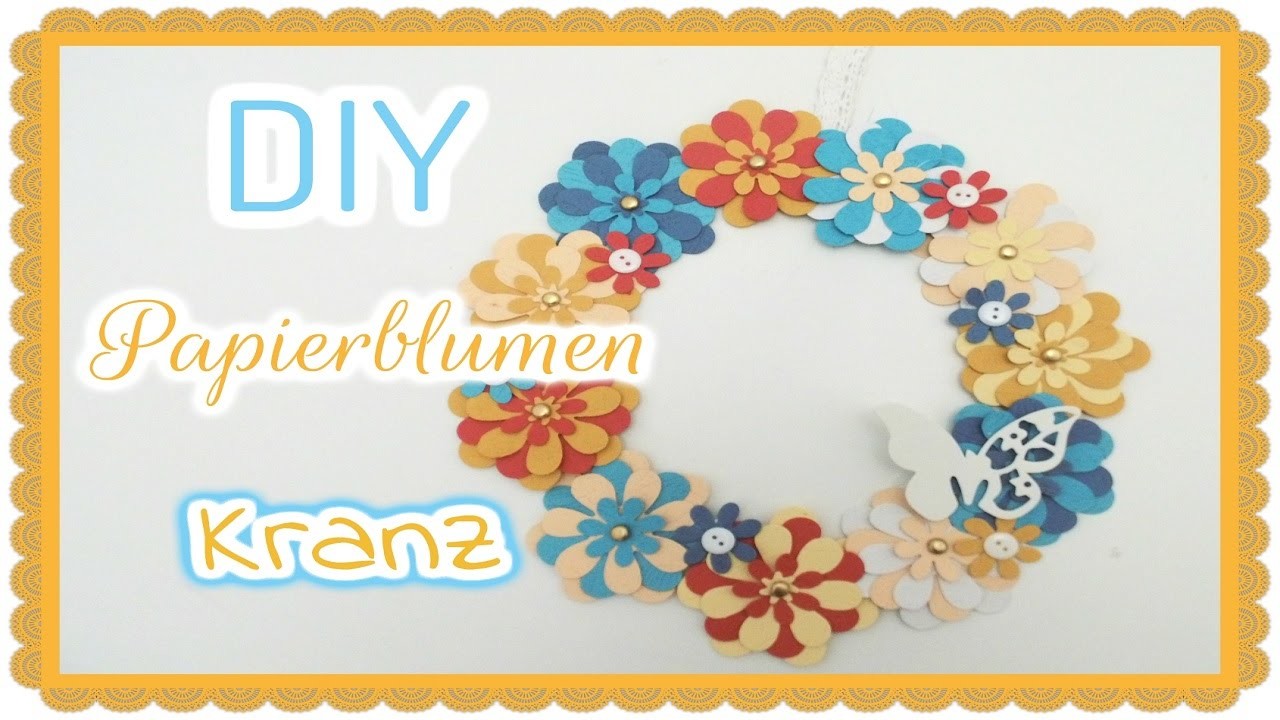 DIY - Papierblumen-Kranz [Tutorial] | Bastel-Fee