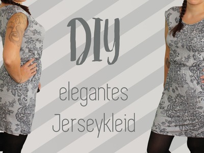 Elegantes und figurschmeichelndes Jerseykleid nähen - DIY Tutorial | Nähanleitung