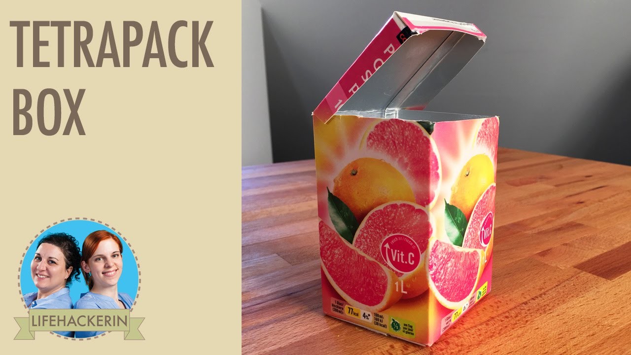 Aufbewahrungsbox aus Getränkekarton | Tetrapack DIY