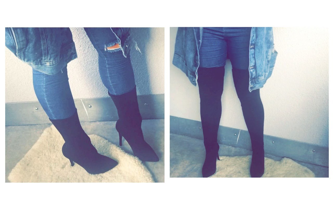 DIY Yeezy Low Kit Heels & Overknees mit Socken I Marina Si