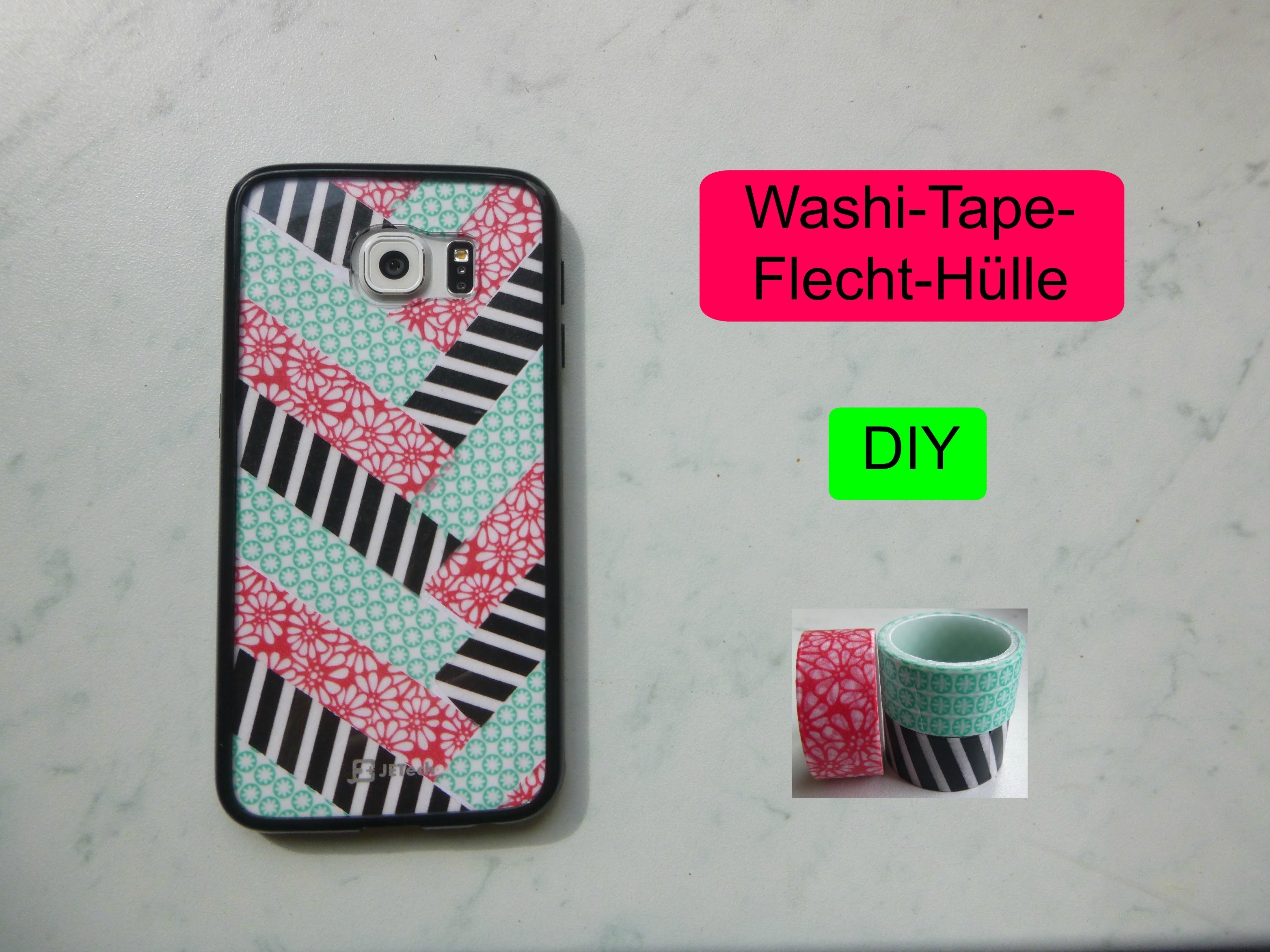 Washi-Tape-(Flecht-)Hülle - DIY
