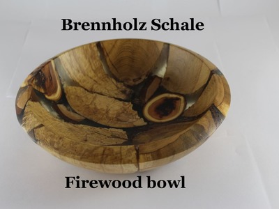 Brennholz Schale - Firewood bowl - DIY - Helmchen