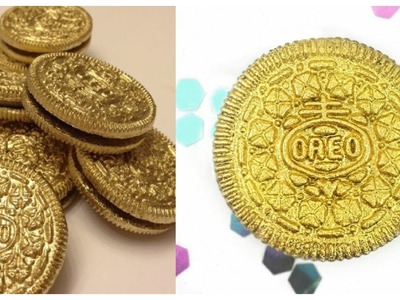 DIY METALLIC GOLD OREOS!