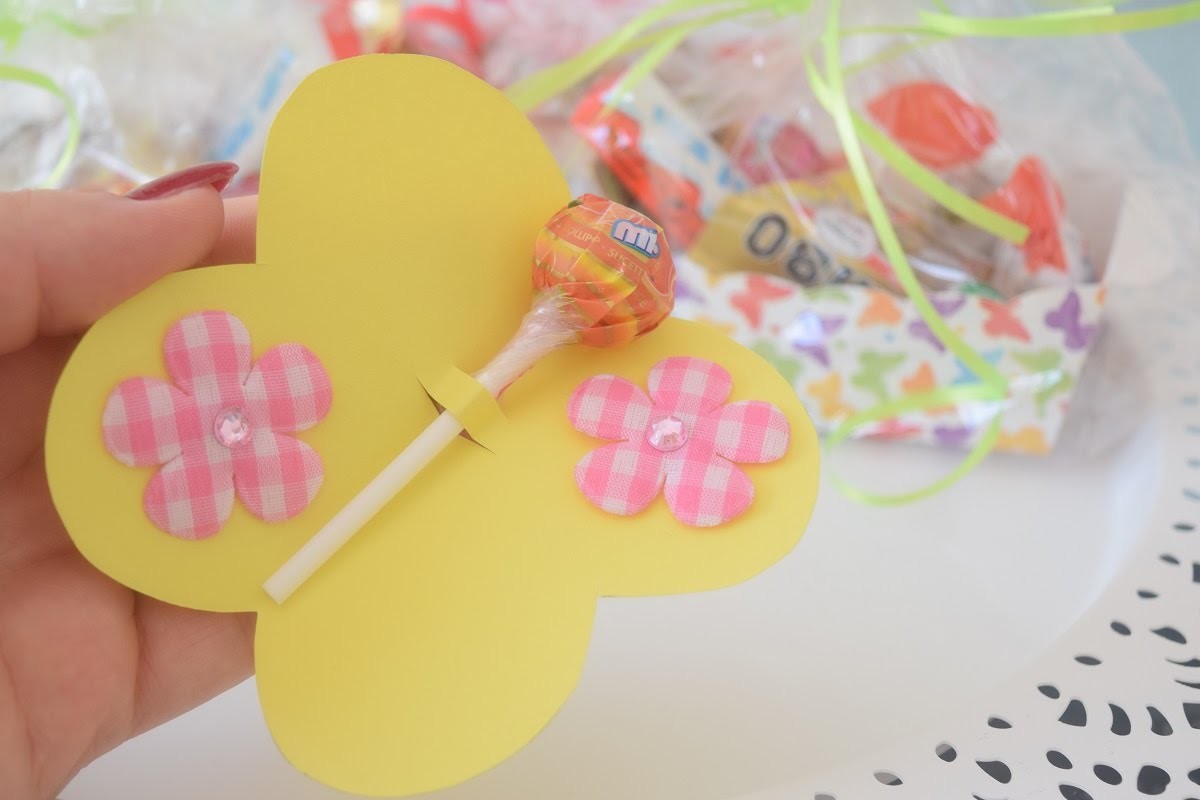 DIY Schmetterlings Geburtstagseinladungen und Mitbringsel