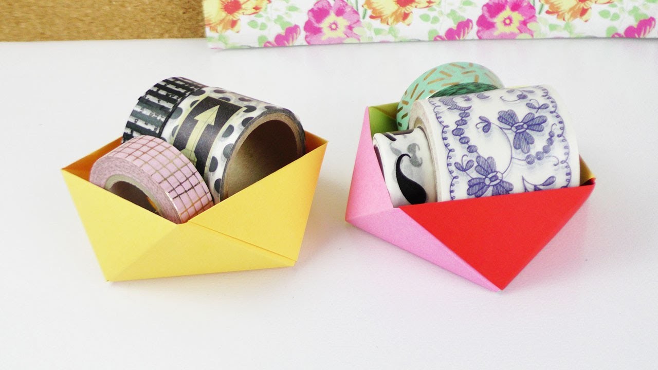 DIY Schreibtischaufbewahrung | Origami Idee | Super praktisch & schön | Deko Idee | Room Deko