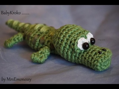 DIY Häkeln Baby Krokodil so süß