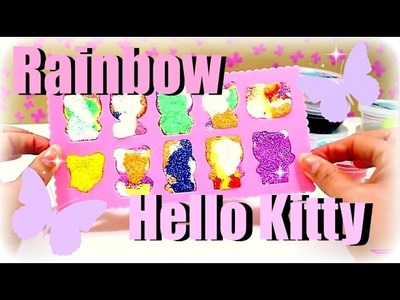 Rainbow Hello Kitty aus Wolkenschleim | DIY selber machen | 9999 Dinge - DIY, Basteln & Trends