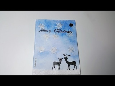 Watch me craft Weihnachtskarte. Christmas Card
