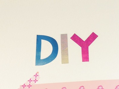 DIY Wandtattoo mit Glitzerbuchstaben | schnell & einfach | tolle Deko Idee für Zuhause | Trend