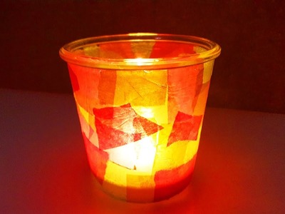 Windlicht basteln | einfache & schöne Herbst Deko selber machen | DIY Idee Kerzen | Geschenk