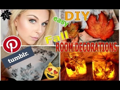 3 Easy Fall DIY's: Cozy Room Decor I Kuschelige Herbst-Deko I Tumblr & Pinterest inspired