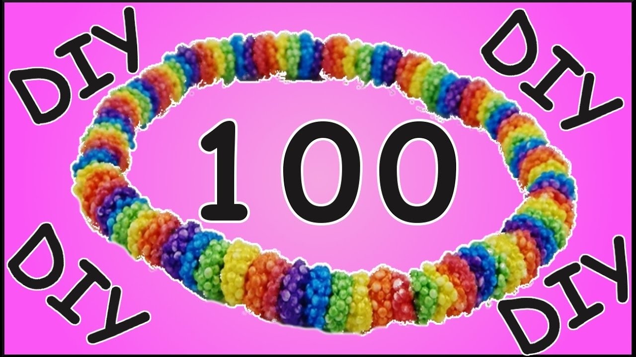 DIY 100 Schichten Wolkenschleim Regenbogen Armband  | 100 layers foam clay rainbow bracelet