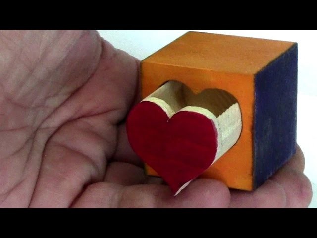 ᐉ How to make a little heart box with a puzzle lock