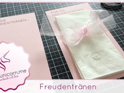 Freudentränen Taschentücher basteln | Hochzeitsdeko | DIY Bastelideen | Anleitung | PinkUnicorn.me