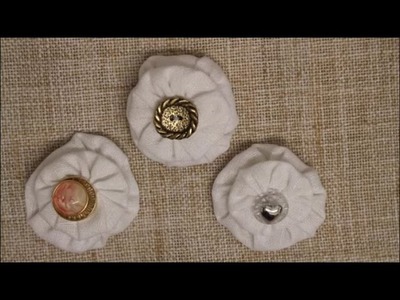 DIY: Blume Shabby Chic plüschig und üppig