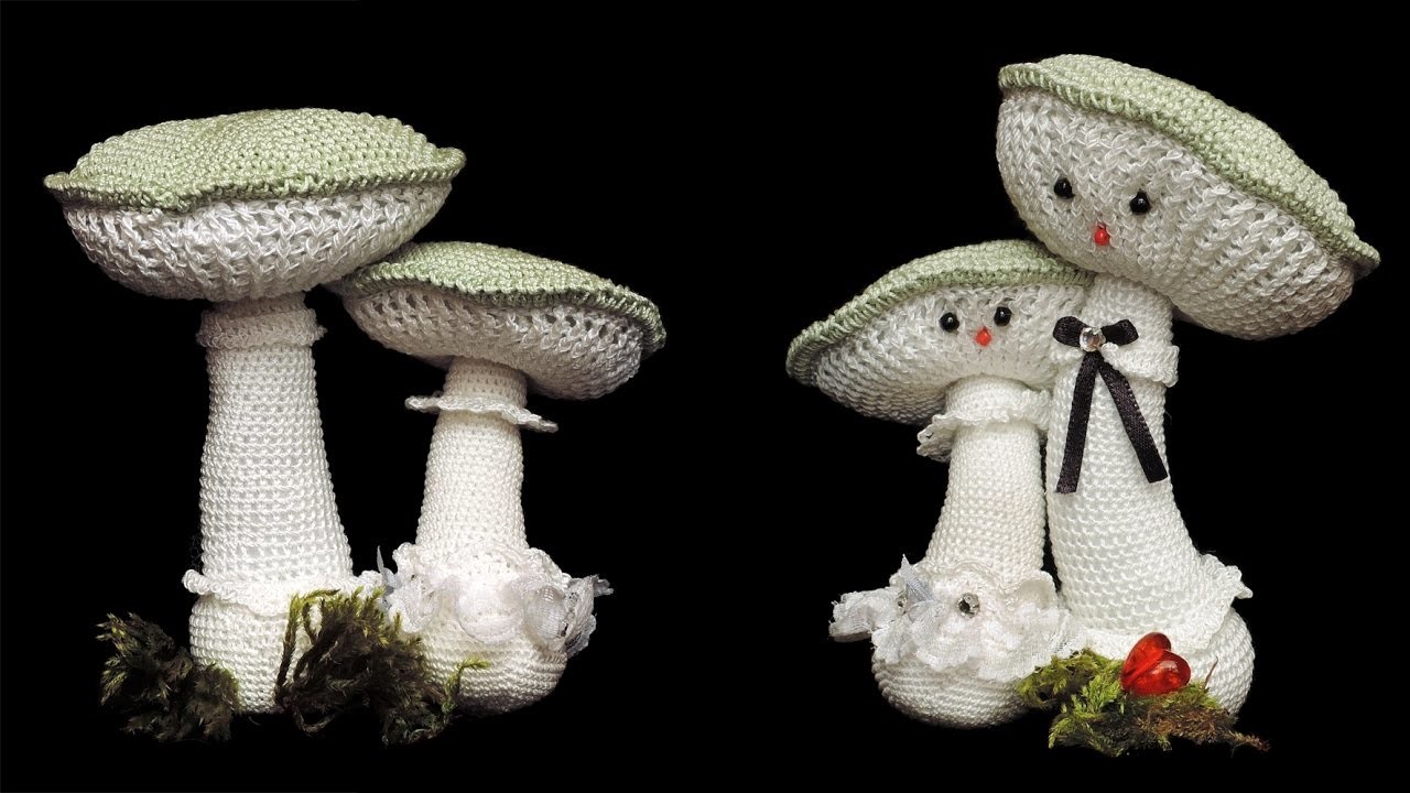 Glückspilze HÄKELN Mushrooms CROCHET