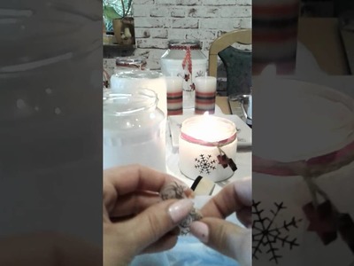 Windlicht aus einem Gurkenglas basteln, DIY, Upcycling zur Weihnachtszeit