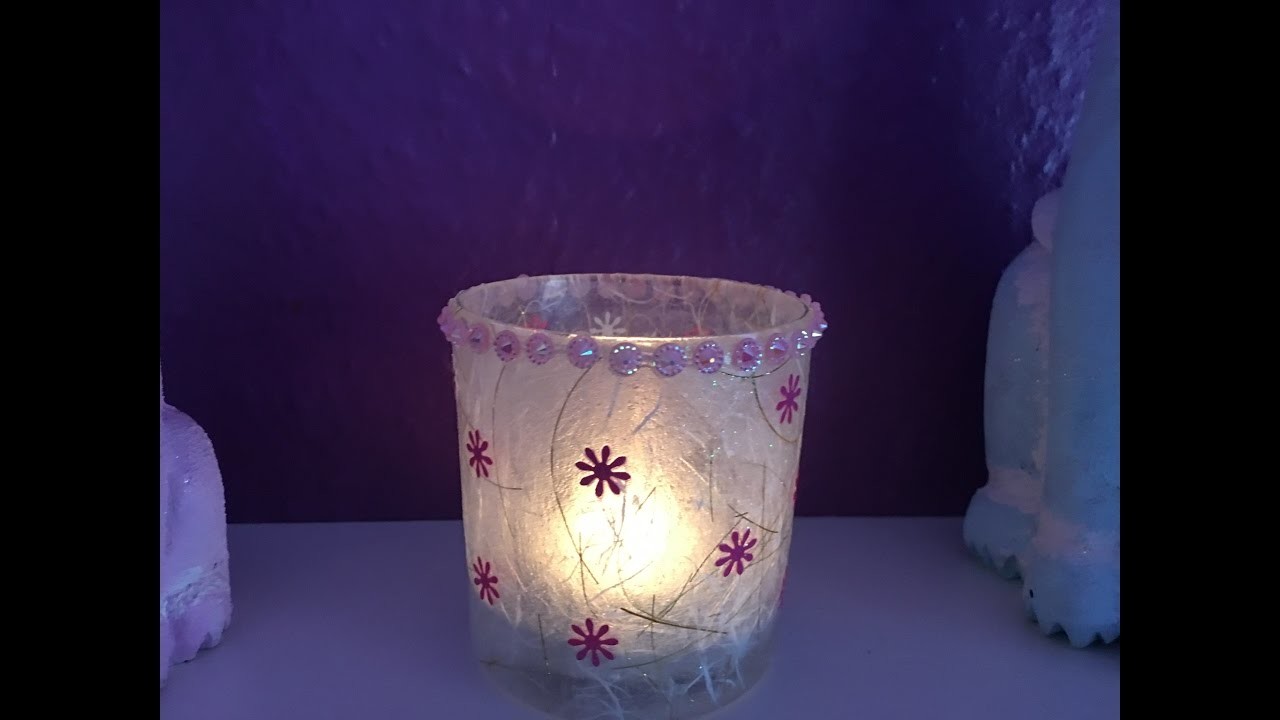 Frost Kerzen Glas DIY und Männer die verdursten :)