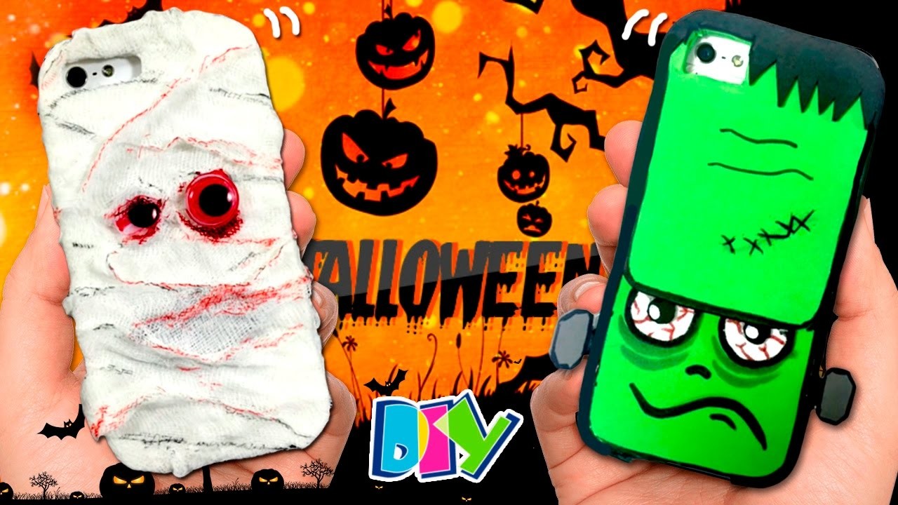 DIY Handytasche für Halloween!! SUPER EINFACH Mumie und Frankenstein, um es selbst zu tun