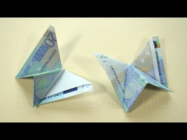 Geld falten: Schmetterling - Einfaches Geldgeschenk