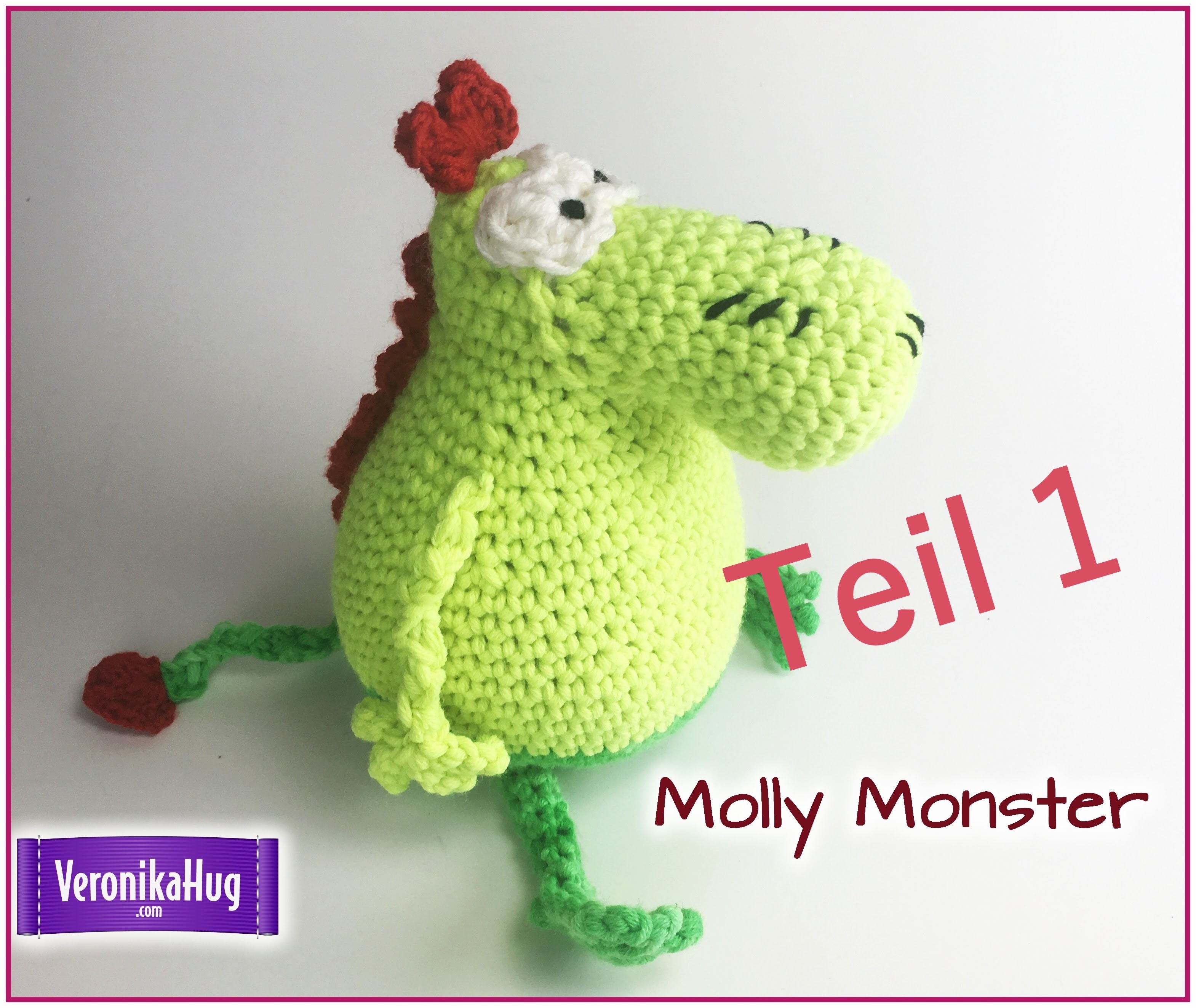 Häkeln Molly Monster aus der Sesamstraße Teil 1 - Veronika Hug
