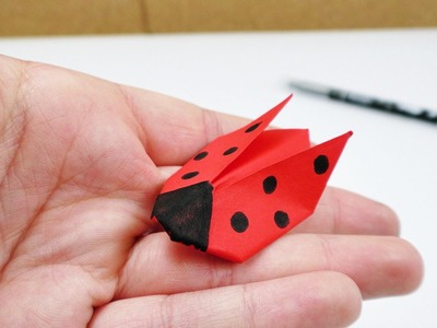 Marien Käfer Origami | Falten für Kinder | Deko & Geschenk