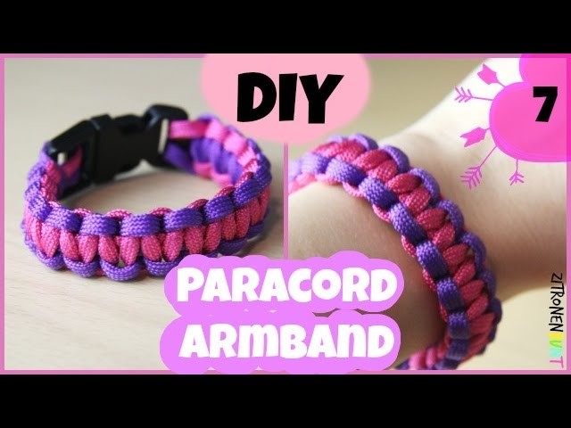 Zitronenbunt - DIY Paracord Armband