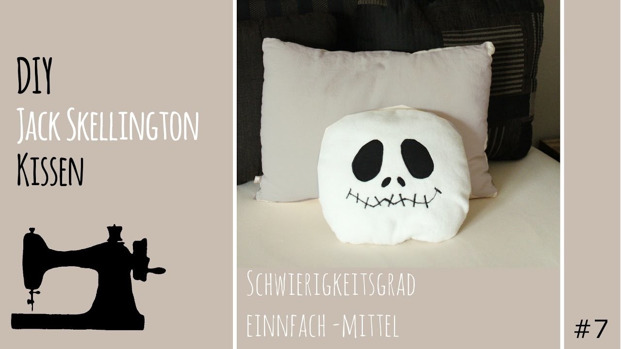 DIY Halloween I Jack Skellington Kissen