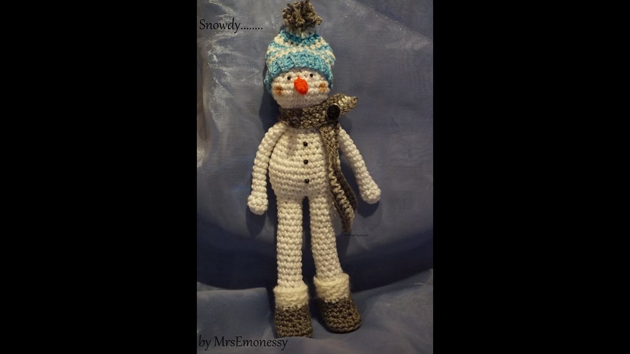 Snowdy der kleine Schneemann Häkeln DIY Amigurumi