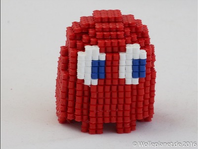 Perler Bead 3D Pacman Geist