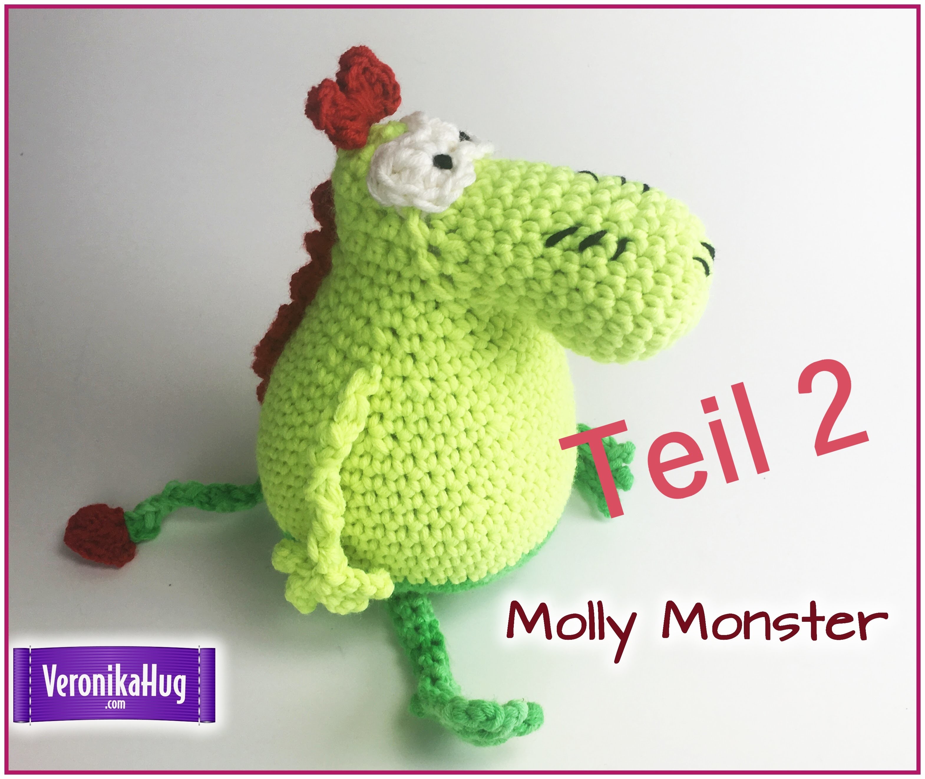 Häkeln Molly Monster aus der Sesamstraße Teil 2 - Veronika Hug