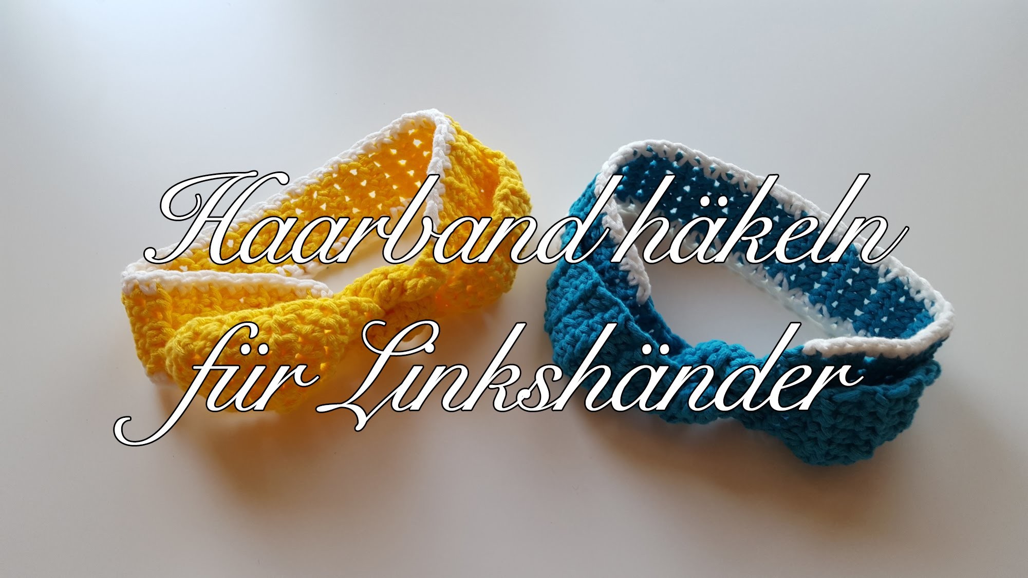 Haarband häkeln für Kinder - MyBoshi Hakui Haarband Häkelanleitung für Linkshänder