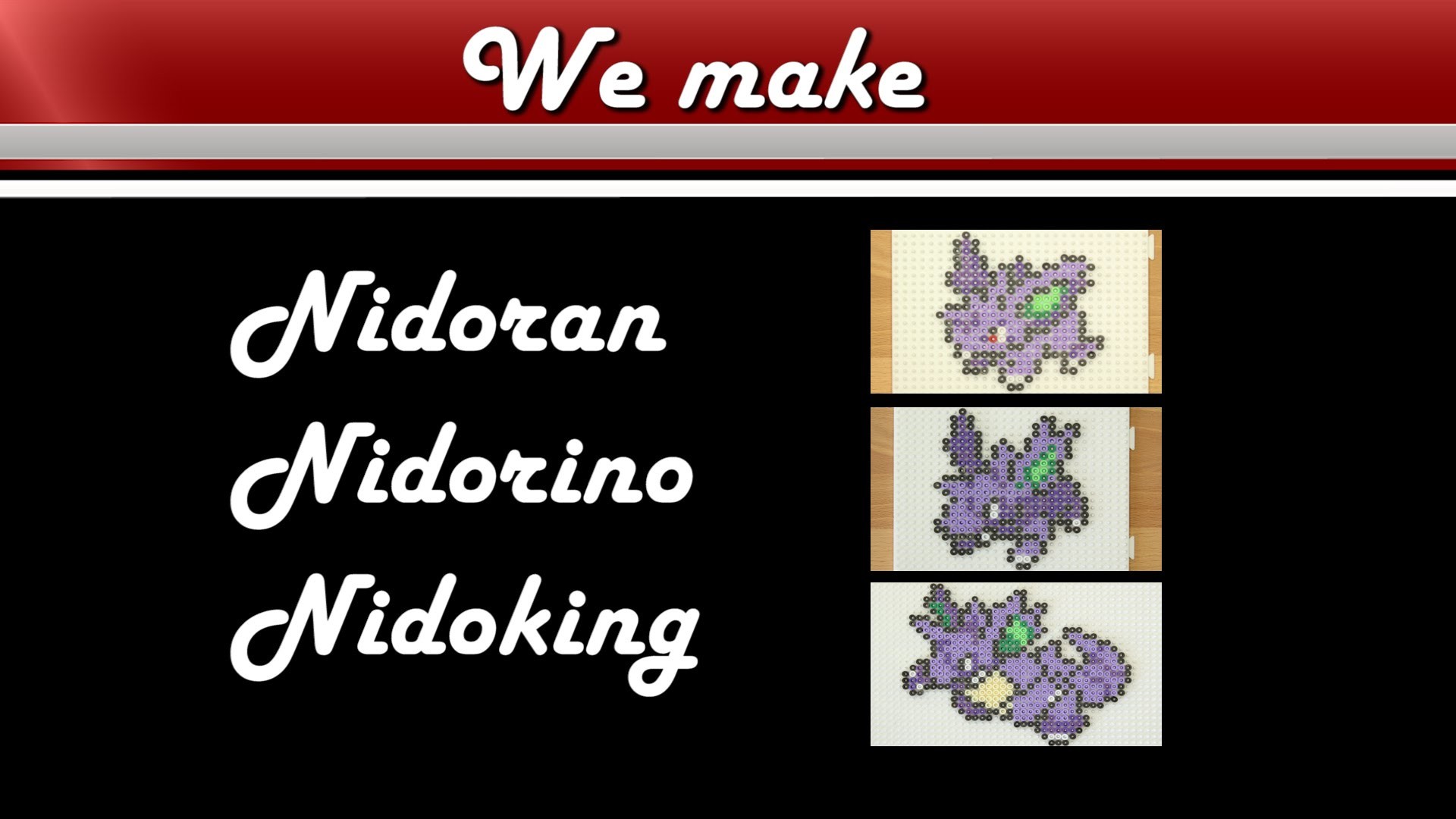 Timelapse Pokemon Nidoran, Nidorino und Nidoking #032 - #034