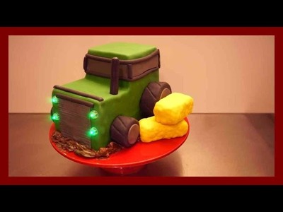 Einfache, Anfängerfreundliche Traktor Torte - Traktor Fondant Torte für Anfänger - Kuchenfee