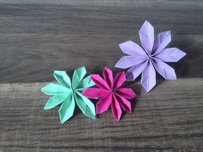 DIY Blume basteln, einfach und schnell hergestellt, super als Deko auf Geschenken