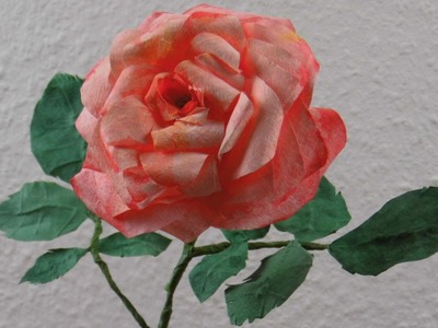 Blumen basteln:  Romantische Rosenblüten aus Kaffeefilter basteln ❁ Deko Ideen mit Flora-Shop