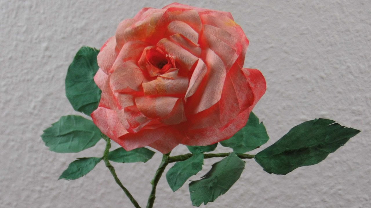 Blumen basteln:  Romantische Rosenblüten aus Kaffeefilter basteln ❁ Deko Ideen mit Flora-Shop