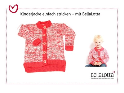 Kinderjacke einfach stricken - doppelfädig