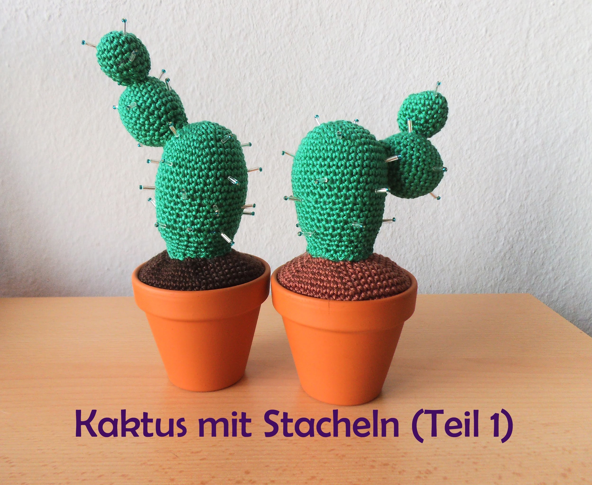 Kaktus mit Stacheln - Teil 1 - Häkelanleitung