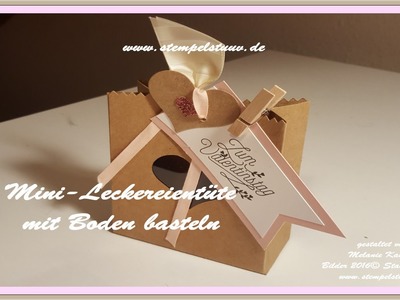 Mini - Leckereientüte mit Boden mit den Thinlits von Stampin' Up!