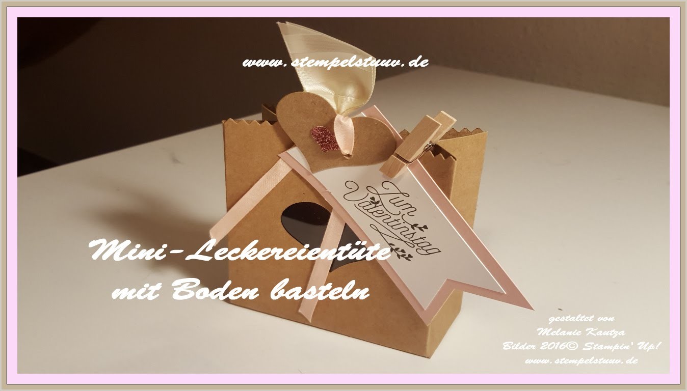 Mini - Leckereientüte mit Boden mit den Thinlits von Stampin' Up!