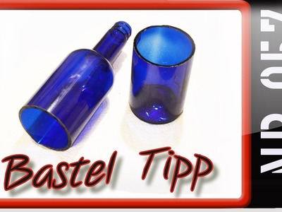 Glas- Wein- Sekt- Milch- Flasche trennen schneiden halbieren