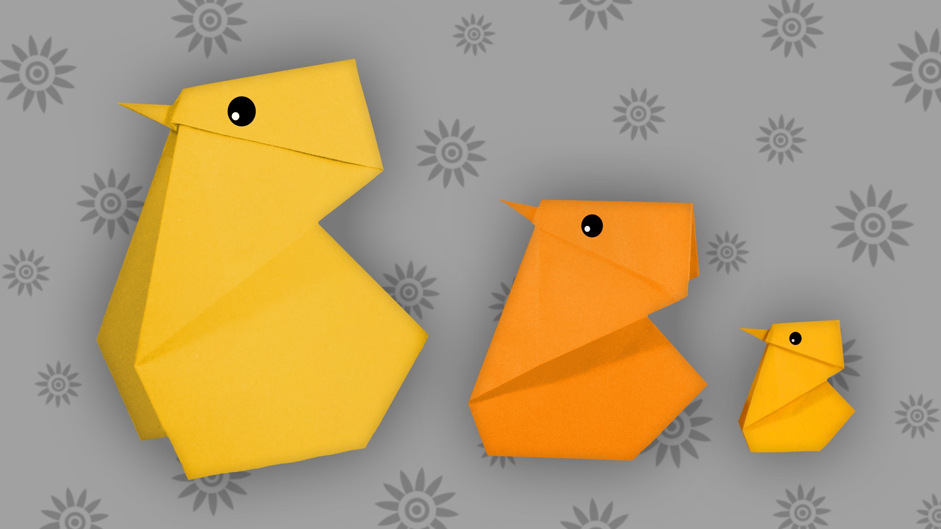 Origami Küken: Cute Chick - Faltanleitung (Live erklärt)
