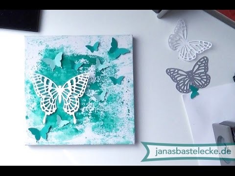 Kreativer Montag 75 - Schmetterlingleinwand