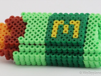 Perler Bead 3D Apfeltasche