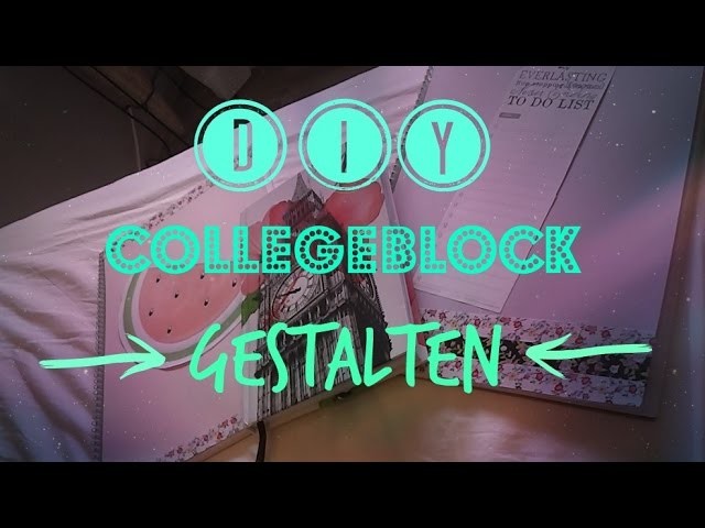 DIY Collegeblock 