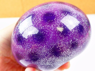 Antistressball mit Orbeez, Schleim & Glitzer Galaxy effekt